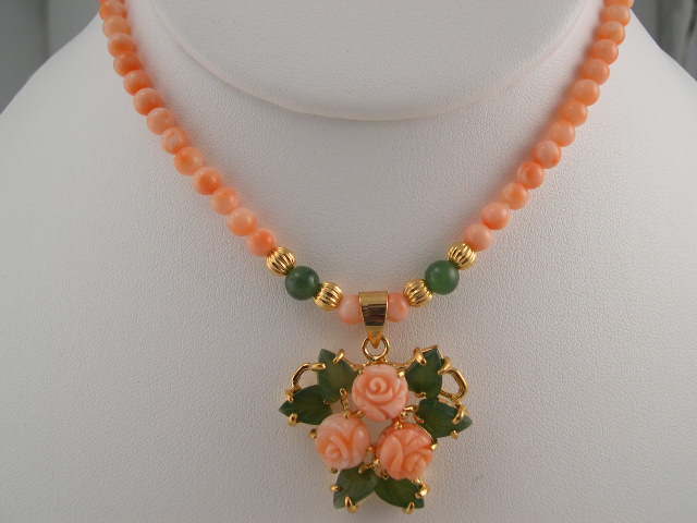 coral necklace designs
