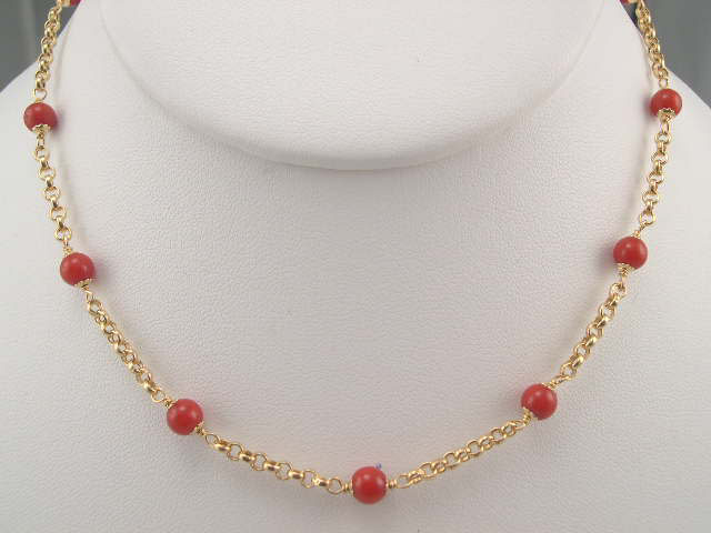 Gold Coral Jewelry - Elegant Necklaces 
