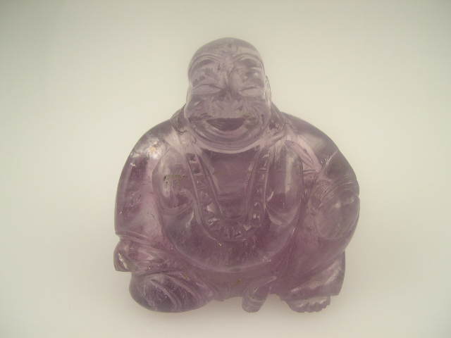 Laughing Buddha Idol carved in gemstone