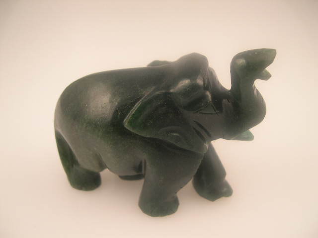 Elephant carved in gemstone