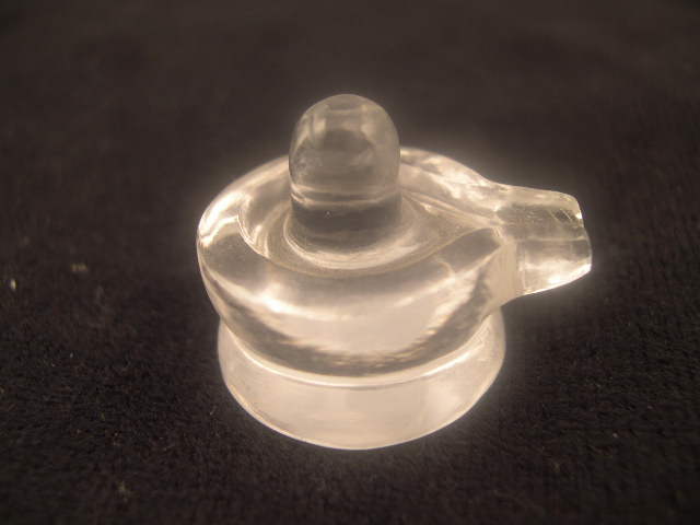 Shiva Linga carved in Crystal